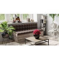 Диван Трия Форест (дуб сонома трюфель/кожзам коричневый) - Превью изображения №2 — Интернет-магазин Time-Shop