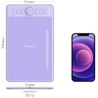 Графический планшет Parblo Intangbo S (сиреневый) - Превью изображения №6 — Интернет-магазин Time-Shop