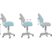 Компьютерное кресло Бюрократ KD-4/PENCIL-GN (зеленый) - Превью изображения №6 — Интернет-магазин Time-Shop