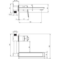 Смеситель Deante Arnika BQA R54L (золото) - Превью изображения №2 — Интернет-магазин Time-Shop