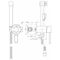 Гигиенический душ Deante Jasmin Nero BGJ N34M - Превью изображения №2 — Интернет-магазин Time-Shop