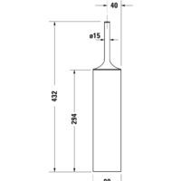 Ершик для унитаза Duravit Starck T 0099451000 (хром) - Превью изображения №2 — Интернет-магазин Time-Shop