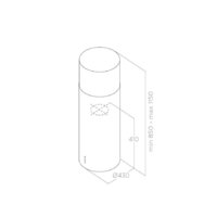 Кухонная вытяжка Elica Tube Pro Island BL MAT/A/43 - Превью изображения №3 — Интернет-магазин Time-Shop