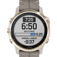 Умные часы Garmin Fenix 6S Pro Solar (светло-золотистый, замша) - Превью изображения №7 — Интернет-магазин Time-Shop
