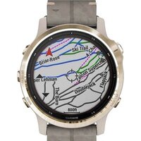 Умные часы Garmin Fenix 6S Pro Solar (светло-золотистый, замша) - Превью изображения №8 — Интернет-магазин Time-Shop