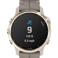 Умные часы Garmin Fenix 6S Pro Solar (светло-золотистый, замша) - Превью изображения №9 — Интернет-магазин Time-Shop