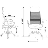 Офисное кресло Бюрократ KB-6N (черный) - Превью изображения №5 — Интернет-магазин Time-Shop