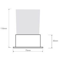 Стакан для зубной щетки и пасты Bemeta Plaza 140110061 - Превью изображения №2 — Интернет-магазин Time-Shop