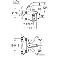 Смеситель Grohe Eurosmart 33300002 - Превью изображения №2 — Интернет-магазин Time-Shop
