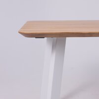 Кухонный стол ОКА Майон 120x80x74 (дуб натуральный/белый) - Превью изображения №13 — Интернет-магазин Time-Shop