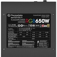 Блок питания Thermaltake Toughpower Grand RGB 650W Gold (RGB Sync Edition) - Превью изображения №7 — Интернет-магазин Time-Shop