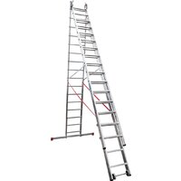 Лестница-стремянка Новая высота NV 523 трёхсекционная индустриальная 3x16 ступеней - Превью изображения №5 — Интернет-магазин Time-Shop