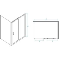 Душевой уголок RGW PA-74-1B (PA-14B + Z-060-2B) 4108741148-14 140x80 (черный/прозрачное стекло) - Превью изображения №2 — Интернет-магазин Time-Shop