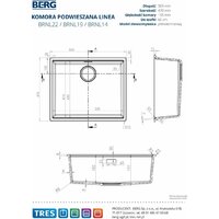 Кухонная мойка Berg Linea BRNL14L - Превью изображения №5 — Интернет-магазин Time-Shop