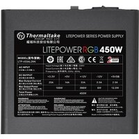 Блок питания Thermaltake Litepower RGB 450W LTP-450AL2NK - Превью изображения №3 — Интернет-магазин Time-Shop