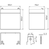 Аккумулятор для ИБП Delta HR 12-21W (12В/5 А·ч) - Превью изображения №2 — Интернет-магазин Time-Shop