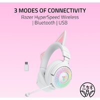 Наушники Razer Kraken Kitty V3 Pro (белый) - Превью изображения №10 — Интернет-магазин Time-Shop
