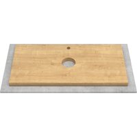  ЗОВ Тумба под умывальник Дион 60 D60LWP0M9003MKV5-HPL38T (туя/белый матовый) - Превью изображения №3 — Интернет-магазин Time-Shop