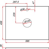  ЗОВ Тумба под умывальник Дион 60 D60LWP0M9003MKV5-HPL38T (туя/белый матовый) - Превью изображения №5 — Интернет-магазин Time-Shop