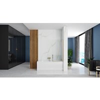 Стеклянная шторка для ванны Rea Elegant 80 (золото/прозрачное стекло) - Превью изображения №2 — Интернет-магазин Time-Shop