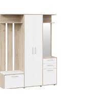 Стенка Трия Витра тип 2 (дуб сонома/белый ясень) - Превью изображения №4 — Интернет-магазин Time-Shop