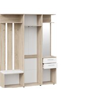 Стенка Трия Витра тип 2 (дуб сонома/белый ясень) - Превью изображения №5 — Интернет-магазин Time-Shop