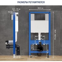 Унитаз подвесной Lauter Sulzdorf с микролифтом и кнопкой смыва 219704J (черный) - Превью изображения №29 — Интернет-магазин Time-Shop