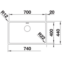 Кухонная мойка Blanco Andano 700-IF (без клапана-автомата) - Превью изображения №4 — Интернет-магазин Time-Shop