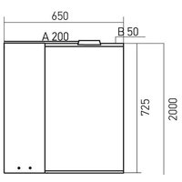  Mixline Шкаф с зеркалом 534830 - Превью изображения №3 — Интернет-магазин Time-Shop