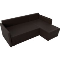 Угловой диван Лига диванов Слим правый (экокожа коричневый) - Превью изображения №5 — Интернет-магазин Time-Shop