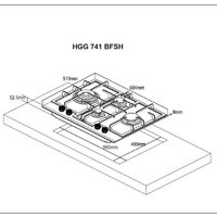 Варочная панель Weissgauff HGG 741 BFSH - Превью изображения №4 — Интернет-магазин Time-Shop