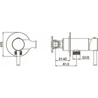 Гигиенический душ Grocenberg GB001 (золото глянец) - Превью изображения №10 — Интернет-магазин Time-Shop