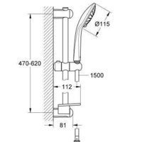 Душевой гарнитур  Grohe Euphoria 110 Duo [27242001] - Превью изображения №2 — Интернет-магазин Time-Shop