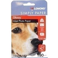 Lomond односторонняя эконом глянцевая 10x15 180 г/м2 50л