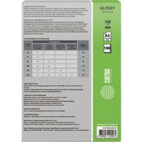 Пленка для ламинирования CACTUS глянцевая A4, 100 мкм, 100 л - Превью изображения №2 — Интернет-магазин Time-Shop