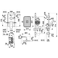 Душевая система  KFA Armatura Malaga 452930181 - Превью изображения №5 — Интернет-магазин Time-Shop