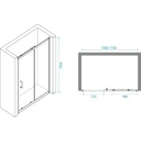 Душевая дверь RGW PA-14 B 41081417-14 170 (черный/прозрачное стекло) - Превью изображения №4 — Интернет-магазин Time-Shop