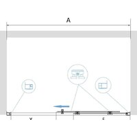 Душевая дверь RGW PA-14 B 41081417-14 170 (черный/прозрачное стекло) - Превью изображения №3 — Интернет-магазин Time-Shop