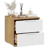 Тумба Трия Хилтон (дуб крафт золотой/белый матовый) - Превью изображения №4 — Интернет-магазин Time-Shop