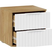 Тумба Трия Хилтон (дуб крафт золотой/белый матовый) - Превью изображения №2 — Интернет-магазин Time-Shop