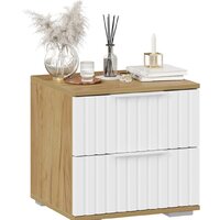 Тумба Трия Хилтон (дуб крафт золотой/белый матовый) - Превью изображения №3 — Интернет-магазин Time-Shop