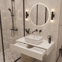  ЗОВ Тумба под умывальник Токио Премиум 120 TP120WWPTOC0 (белый) - Превью изображения №4 — Интернет-магазин Time-Shop