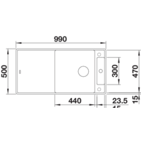 Кухонная мойка Blanco Axia III XL 6 S-F (разделочная доска из стекла, белый) - Превью изображения №2 — Интернет-магазин Time-Shop
