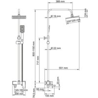 Душевая система  Wasserkraft A17701 - Превью изображения №2 — Интернет-магазин Time-Shop