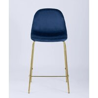 Стул Stool Group Валенсия SN полубарный OS-001CB HLR-64 (велюр синий/ножки золото) - Превью изображения №3 — Интернет-магазин Time-Shop