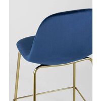 Стул Stool Group Валенсия SN полубарный OS-001CB HLR-64 (велюр синий/ножки золото) - Превью изображения №7 — Интернет-магазин Time-Shop