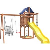 Игровой комплекс National Tree Company Качели лодочка и подвесное плетеное кресло IgroWoods ДП-2 - Превью изображения №3 — Интернет-магазин Time-Shop