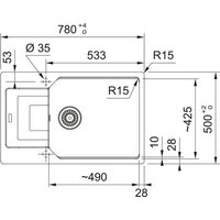 Кухонная мойка Franke Urban UBG 611-78 XL 114.0741.209 (оникс) - Превью изображения №3 — Интернет-магазин Time-Shop