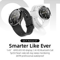 Умные часы QCY Watch Active GT (серебристый) - Превью изображения №2 — Интернет-магазин Time-Shop