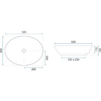 Умывальник Rea Margot (золотистый/черный) - Превью изображения №5 — Интернет-магазин Time-Shop